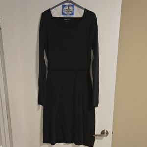 Prana Charcoal Sweater Long Sleeve Dress Size Medium